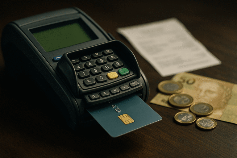 Clonagem de cartão bancário com uso indevido em compras fraudulentas